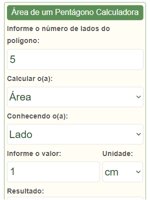 Calculadora de Polígono Regular com Solução Passo-a-Passo>